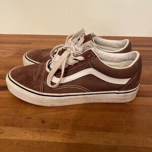 Vans Skate Shoes Woman's Size 8 or Men's Size 6.5 - Brown Suede and Canvas